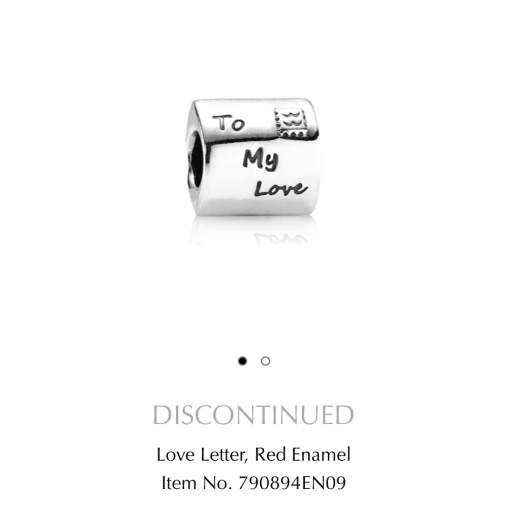 Pandora love letter charm.